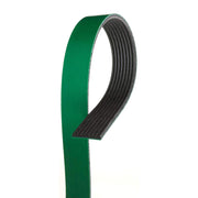 Gates K081264HD front view showing belt profile and green overcord for durability