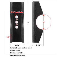 GBGS side profile highlighting 8-inch length and 1/4-inch thickness benefit