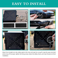 GDMQWSP closeup rubber pad detail reducing rattle and protecting finish