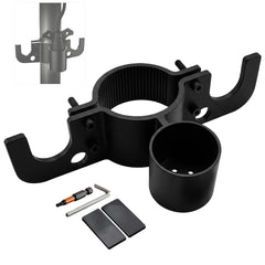 GDMQWSP front view mounted on jack tube showing organized chains and tidy storage benefit