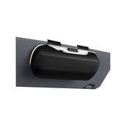 GDQ front view of visor mount showing compact protective case