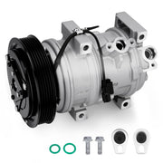 GDUKOP compressor front view showing mounting points and plug for easy fitment