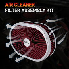 GDUKOP red filter element detail highlighting washable media and filtration benefit