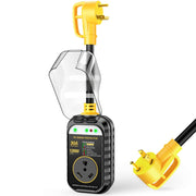 GEARGO front view showing surge protector and labeling for quick identification and safety