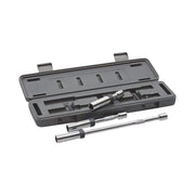 GEARWRENCH front view of three spark plug sockets showing sizes and benefit of reach