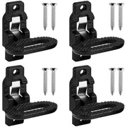 Gedlex front view of four black folding safety steps showing compact pack and finish benefit