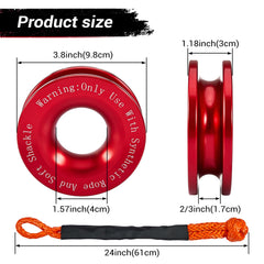 Gedlex recovery ring detail highlighting 7075 aluminum strength and lightweight benefit