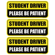 GEEKBEAR front view of student driver magnet showing clear message and benefit
