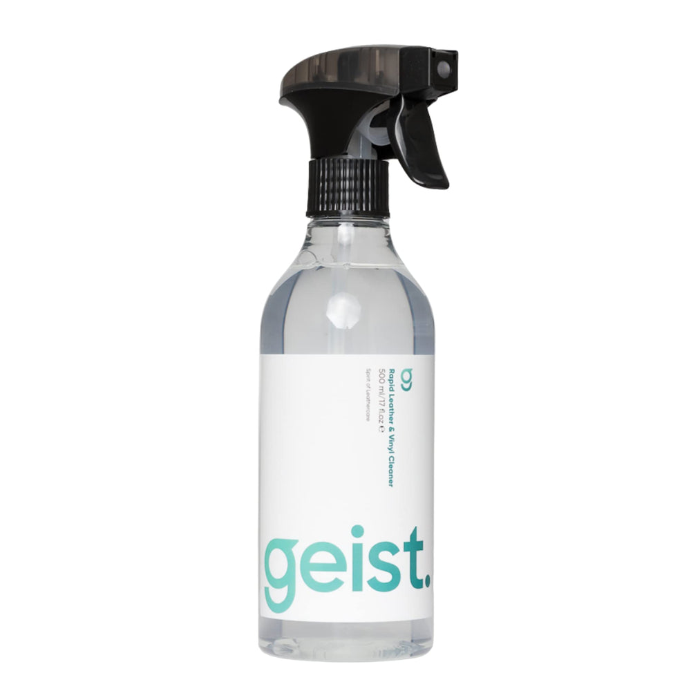 Geist front bottle 500ml showing label and size, clear product benefit