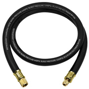 GELRIUNY front view of 6ft HVAC hose showing length and fittings, fast evacuation benefit
