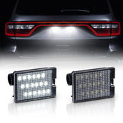 Gempro front view license plate lamp showing sleek fit and brighter output