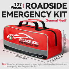 General Medi heavy-duty jumper cables close-up for dependable starts