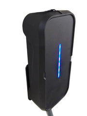 Generic wall mount holding BMW Flexible Fast Charger front view shows secure storage benefit
