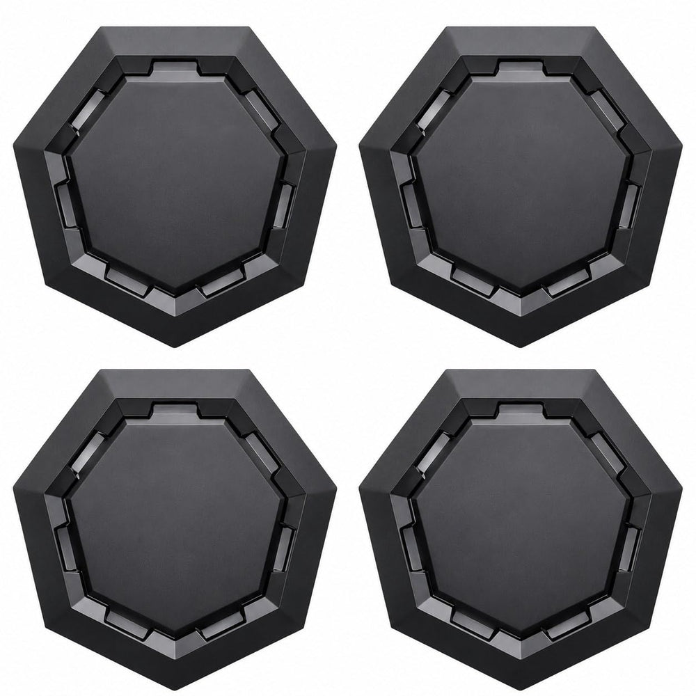 Generic Cyber wheel cap front view showing brand finish and tidy presentation benefit
