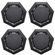 Generic Cyber wheel cap front view showing brand finish and tidy presentation benefit