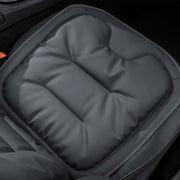 Generic front view leather seat cushion showing clean design and comfort benefit
