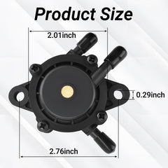 Generic installed on lawn mower engine demonstrating Generic pump restoring fuel flow