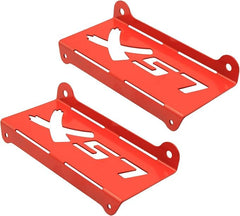 Close-up of bracket edge and anodic oxidation finish showing Generic brand corrosion resistance
