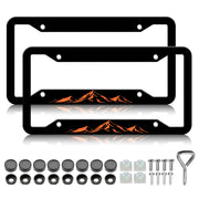 Generic brand mountain frame front view showing orange raised design and durable look