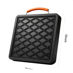 Generic outrigger pad handle closeup for easy carrying and quick placement benefit