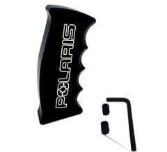 Generic pistol grip front view showing black anodized finish and ergonomic shape for better control