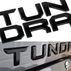 Generic brand matte black letters on tailgate front showing clean fit and bold look