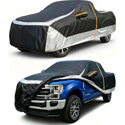 Generic truck cover front view on pickup showing full-length protection and weather defense