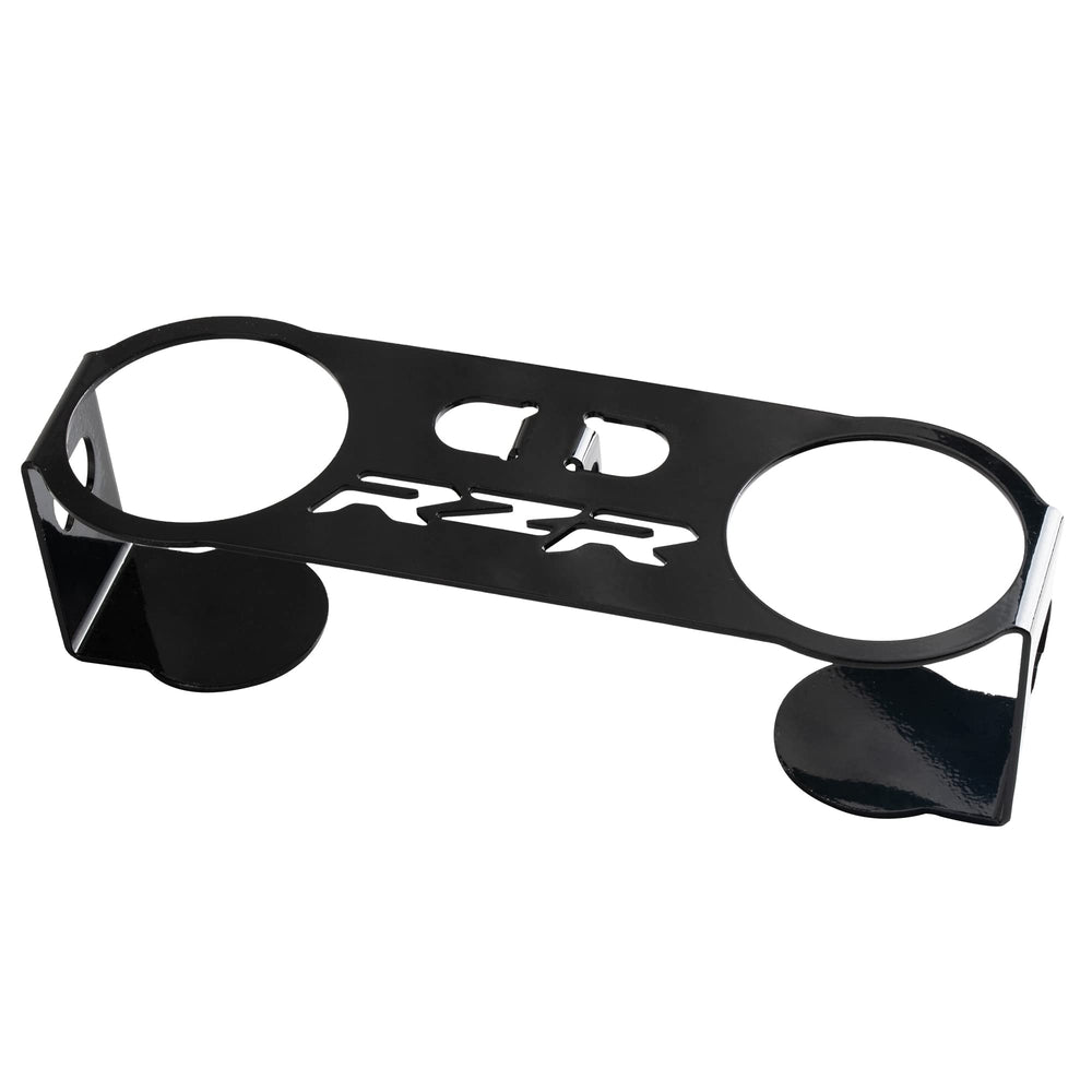 Generic garb bar cup holder front view showing grab-bar clamp, Generic benefit: secure fit