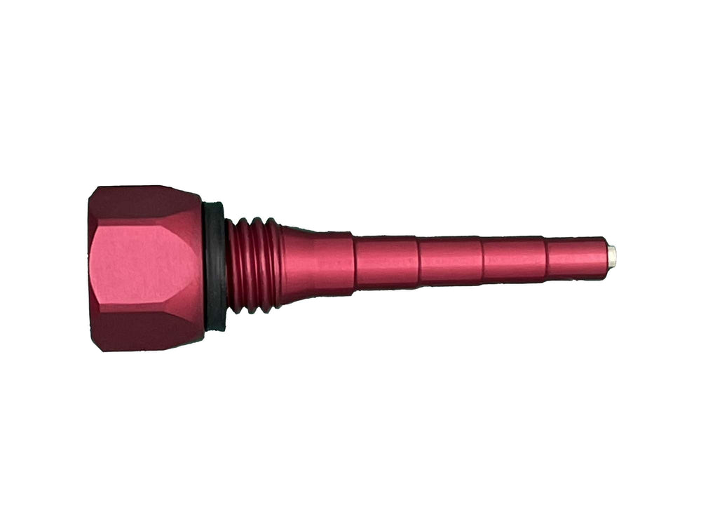 GenExhaust magnetic dipstick front view showing fit and markings for quick checks