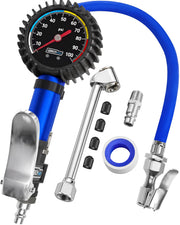 GERCHWAY front view of inflator gauge showing rugged build and quick use benefit