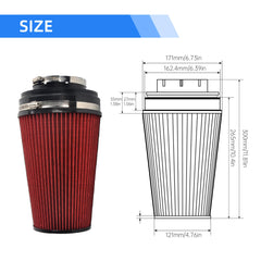 GESEXI washable reusable air filter detail emphasizing high flow performance