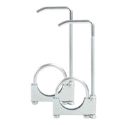 GESEXI front view of 2.5" exhaust clamp with hanger showing secure fit