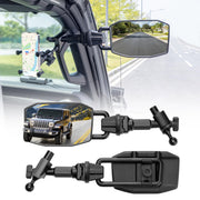 GEVINFA front mirror assembly showing durable fit and improved visibility