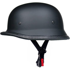 GFUERUFQ helmet front view showing retro German pilot look and secure fit