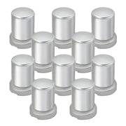 GG Grand General front view of ten chrome lug nut covers showing polished finish and uniform look