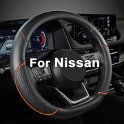 GIANT PANDA front view of steering wheel cover showing fit and finish benefit
