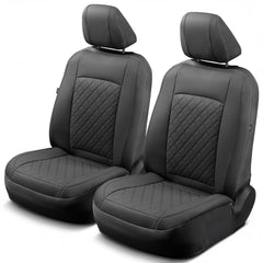 GIANT PANDA front view showing two-pack faux leather covers and neat fit