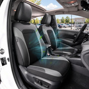 GIANT PANDA front view seat covers showing tailored fit and protection