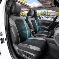 GIANT PANDA front view seat covers showing tailored fit and protection