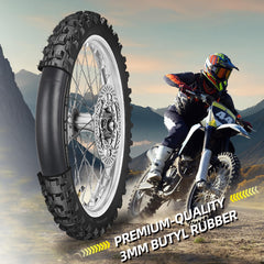 GICOOL inner tube fitted on a dirt bike wheel showing reliable fit and performance