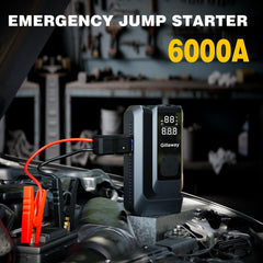Gillaway jumper cables and ports with safety clamps for reliable starts