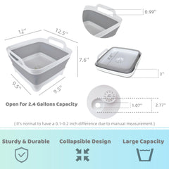 GIMWA folded flat showing 3-inch profile for easy storage and space saving
