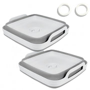 GIMWA front view showing folded and expanded basin with space-saving benefit