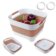 GIMWA front view showing folded and expanded basin for easy storage
