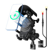 GIYOKAJU front view mounted on handlebar showing secure charging