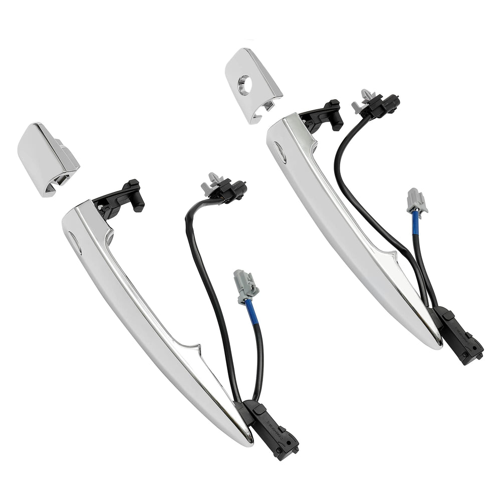 Gledewen front packaging showing chrome door handles and included parts for quick replacement