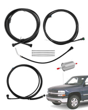Gledewen front view of fuel lines kit showing complete components and quick replacement benefit