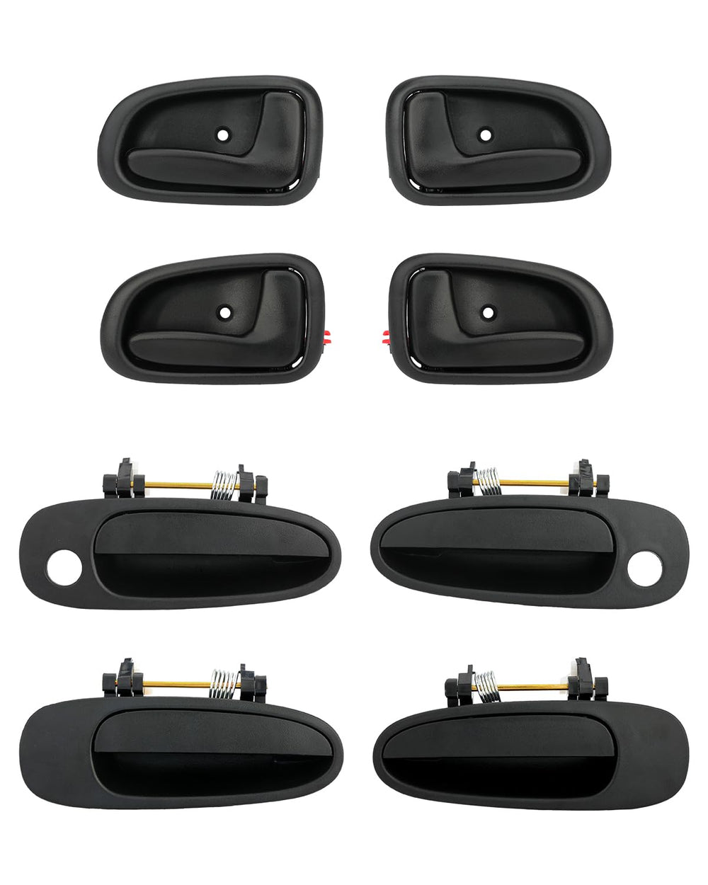 Gledewen front packaging showing full handle kit and included hardware, easy replacement benefit