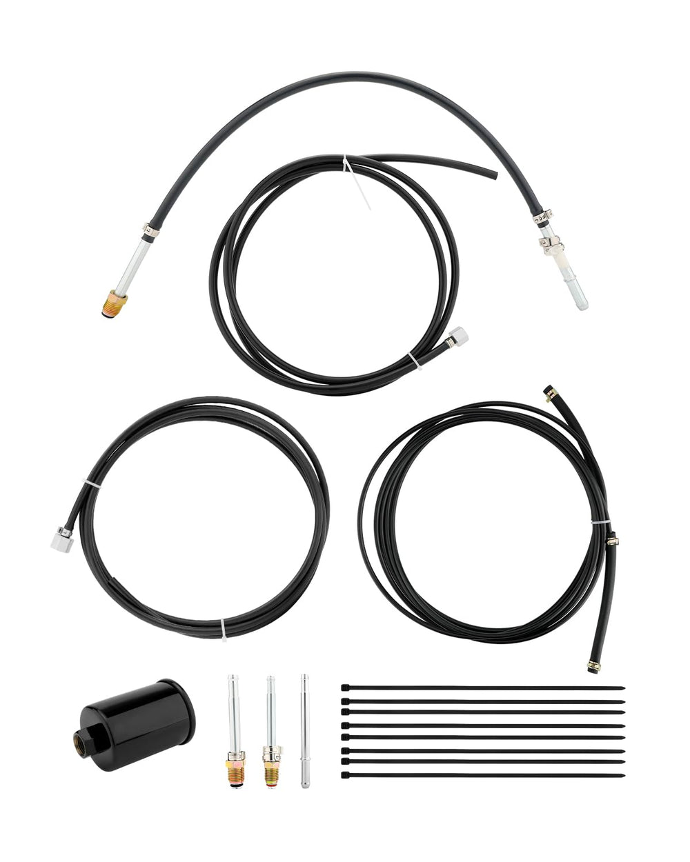 Gledewen fuel line kit front packaging showing full kit, ensures correct parts