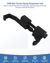 GLEXQLAO close-up of jaw gripping tensioner for secure, non-slip operation